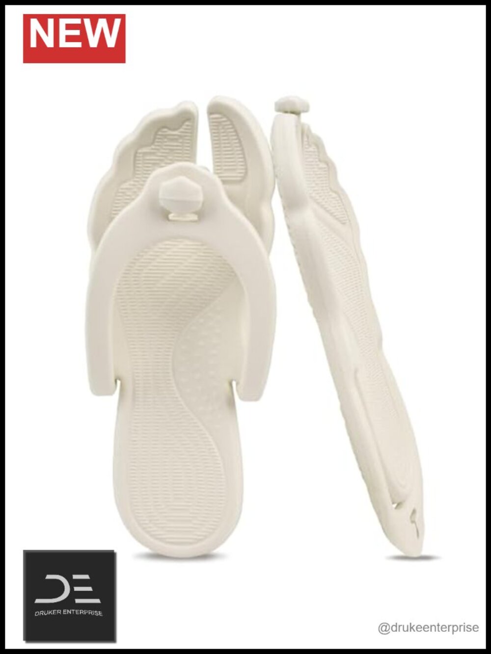 Foldable Travel Flip Flops Non-Slip Quick Dry EVA Sandals for Women Men